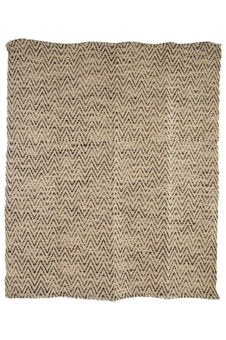 Nuvia Zigra Beige and Grey Woven Throw