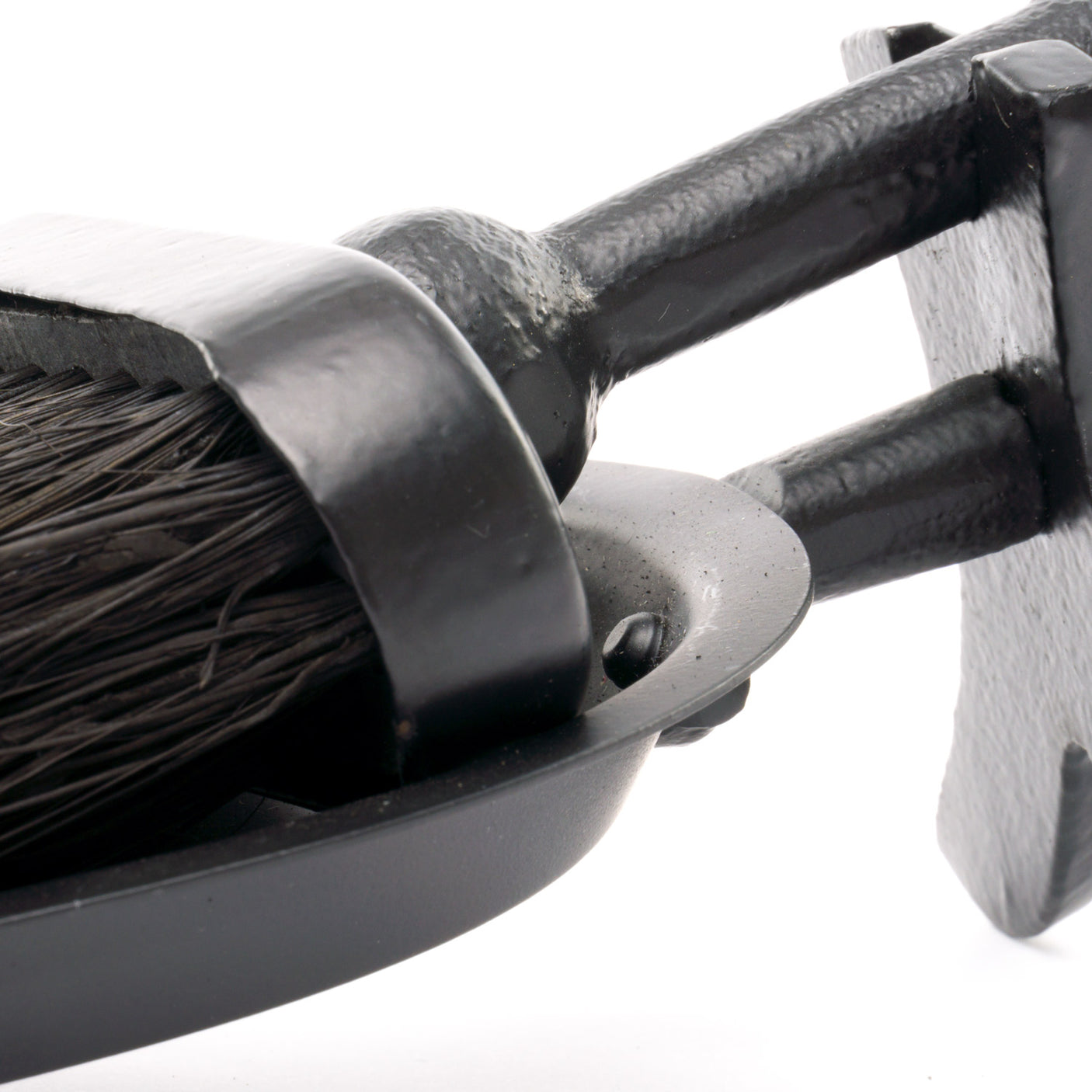 Crook Handled Black Hearth Tidy Set