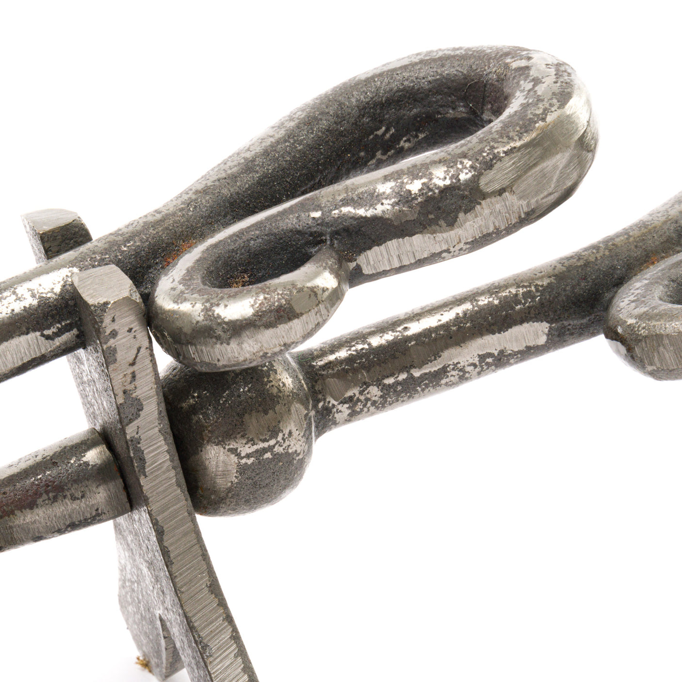 Crook Handled Antique Pewter Hearth Tidy Set