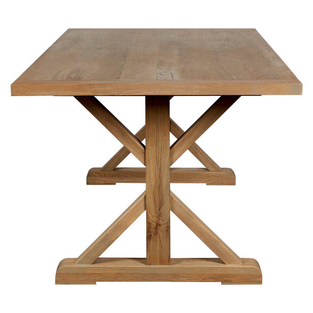 Arden Cross Legged Oak Dining Table