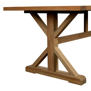 Arden Cross Legged Oak Dining Table