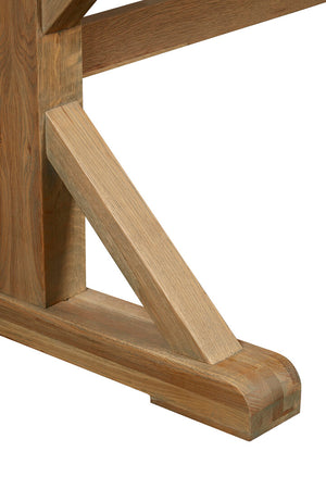 Arden Cross Legged Oak Dining Table