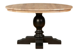Arden Whitewash Oak & Black Dining Table