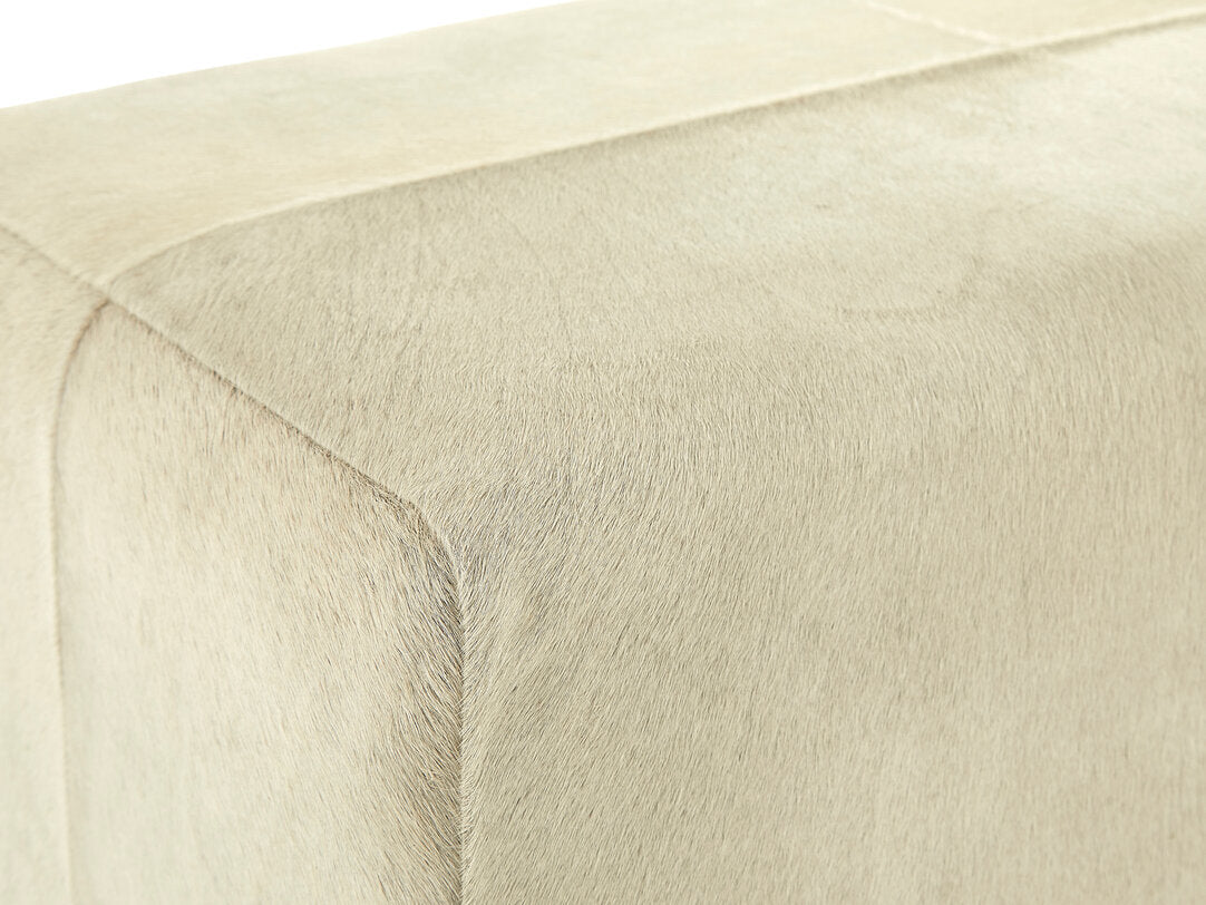 Westbury House Natural Hair On Leather Bench