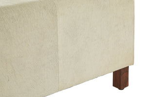 Westbury House Natural Hair On Leather Bench