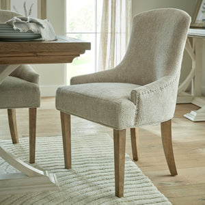 Stowbury Woven Taupe Dining Chair