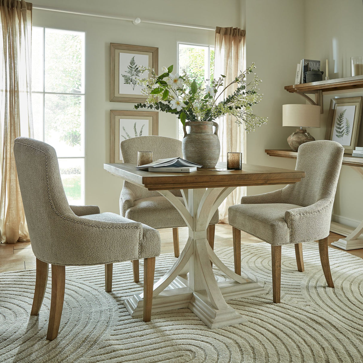 Stowbury Woven Taupe Dining Chair