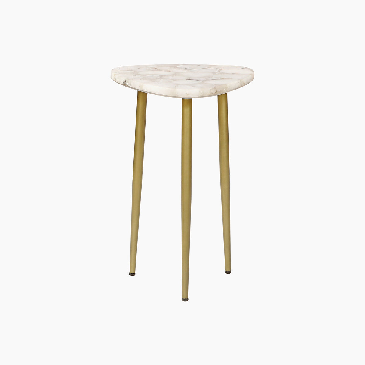 Amara White Agate End Table