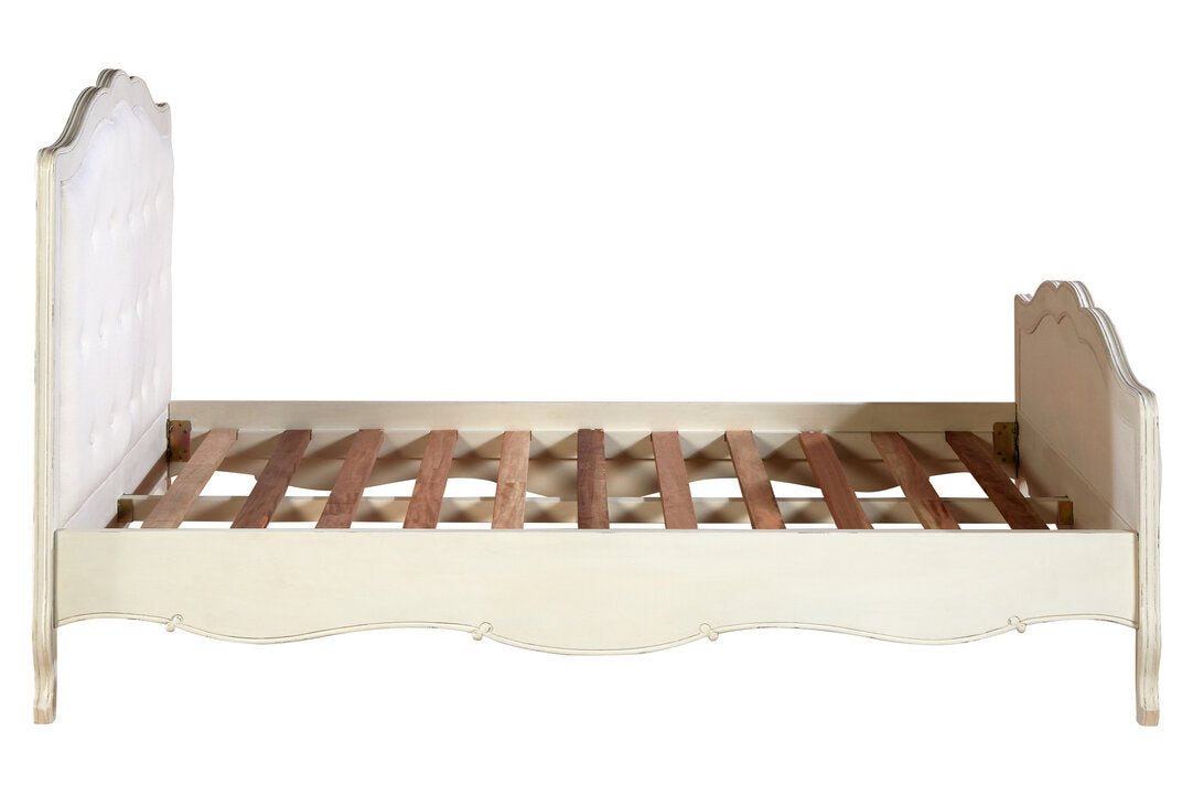 Vienne White Kingsize Bed