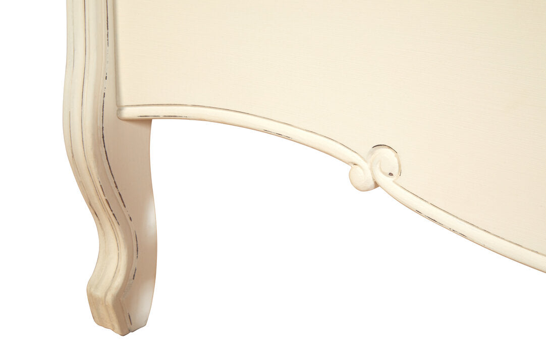 Vienne White Kingsize Bed