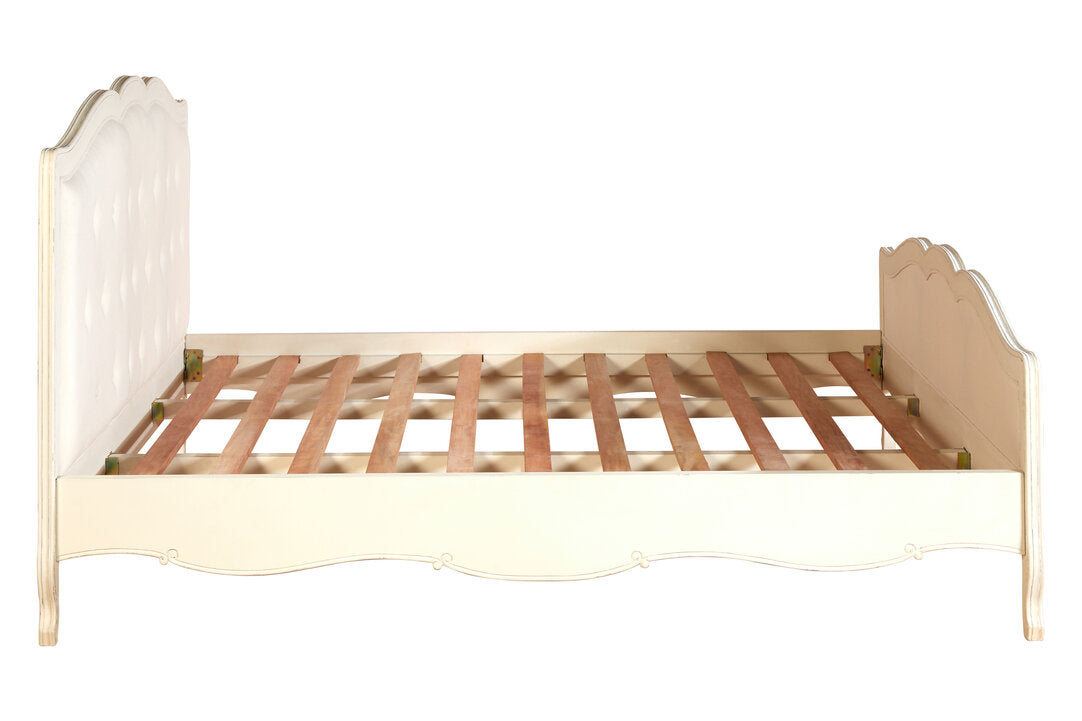 Vienne White Super Kingsize Bed