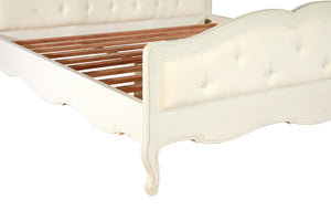 Vienne White Super Kingsize Bed