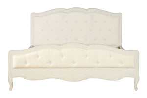 Vienne White Super Kingsize Bed