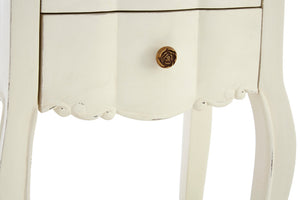Vienne 2 Drawer White Bedside Cabinet