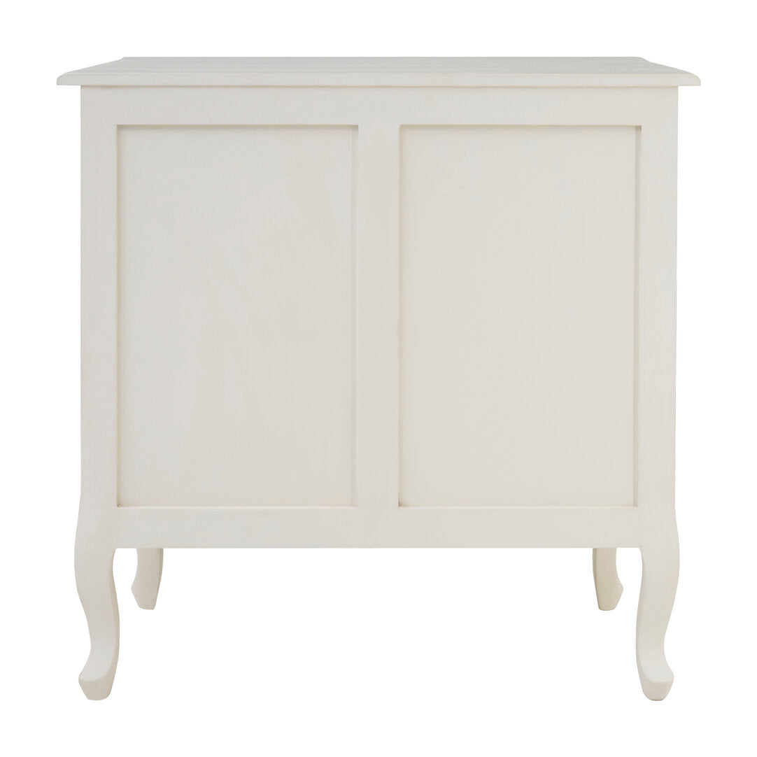 Vienne 3 Drawer White Chest
