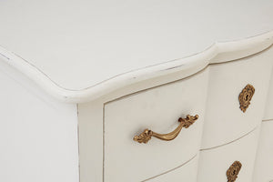 Vienne 3 Drawer White Chest
