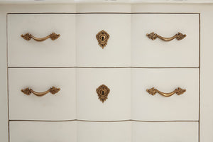 Vienne 3 Drawer White Chest