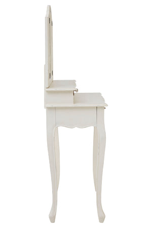 Vienne White Dressing Table With Mirror