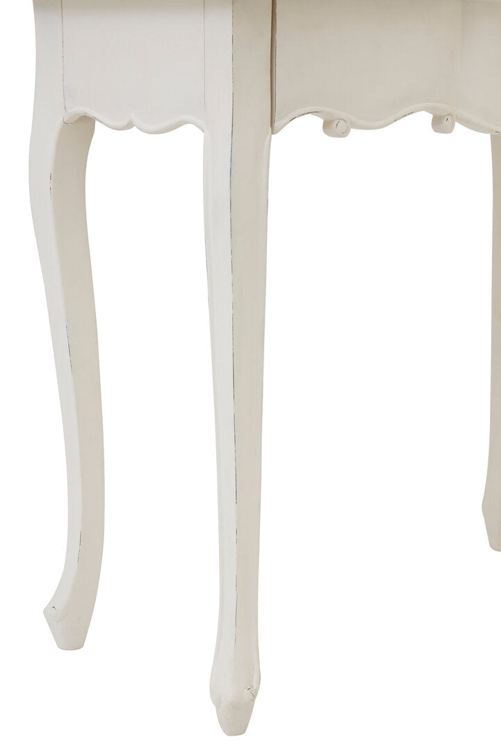 Vienne White Dressing Table With Mirror