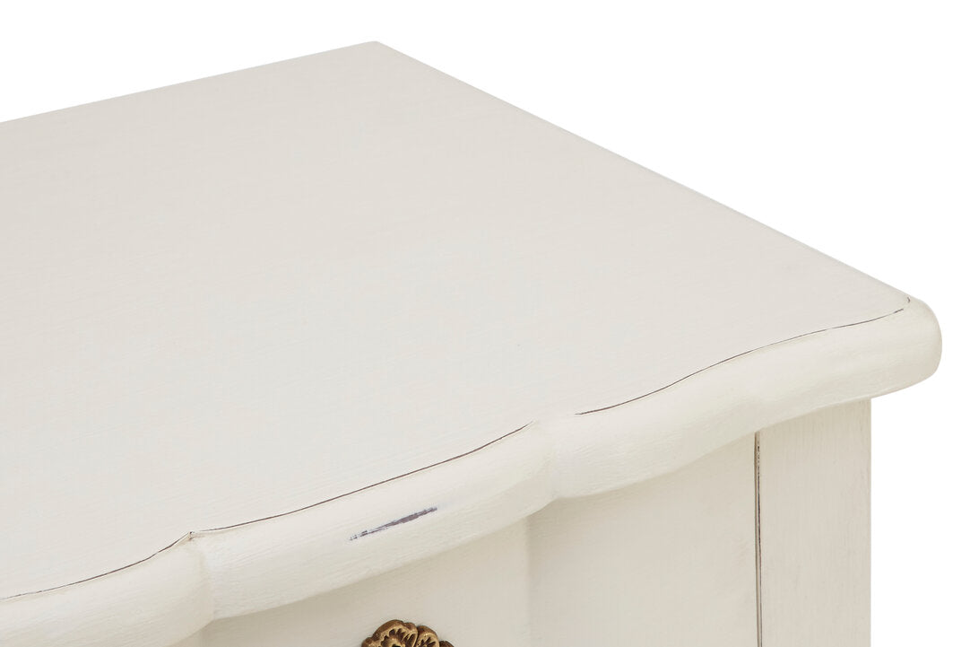 Vienne 5 Drawer Small White Chest With Jewellery Storage