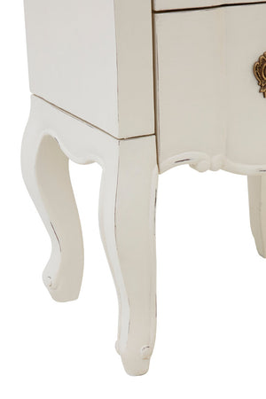 Vienne 5 Drawer Small White Chest With Jewellery Storage