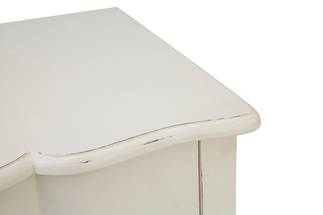 Vienne 5 Drawer White Chest