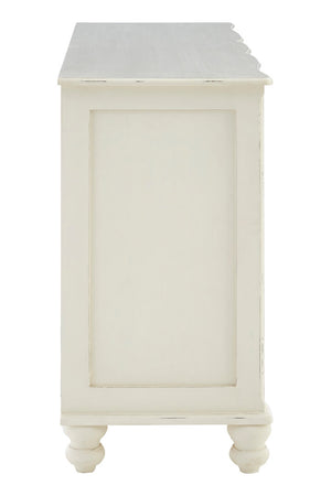 Vienne 6 Drawer White Sideboard