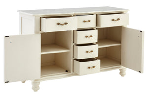 Vienne 6 Drawer White Sideboard