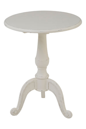 Vienne Round White Pedestal Table