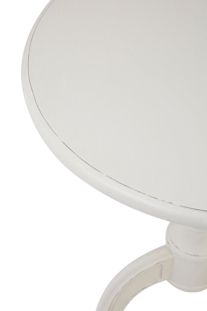 Vienne Round White Pedestal Table