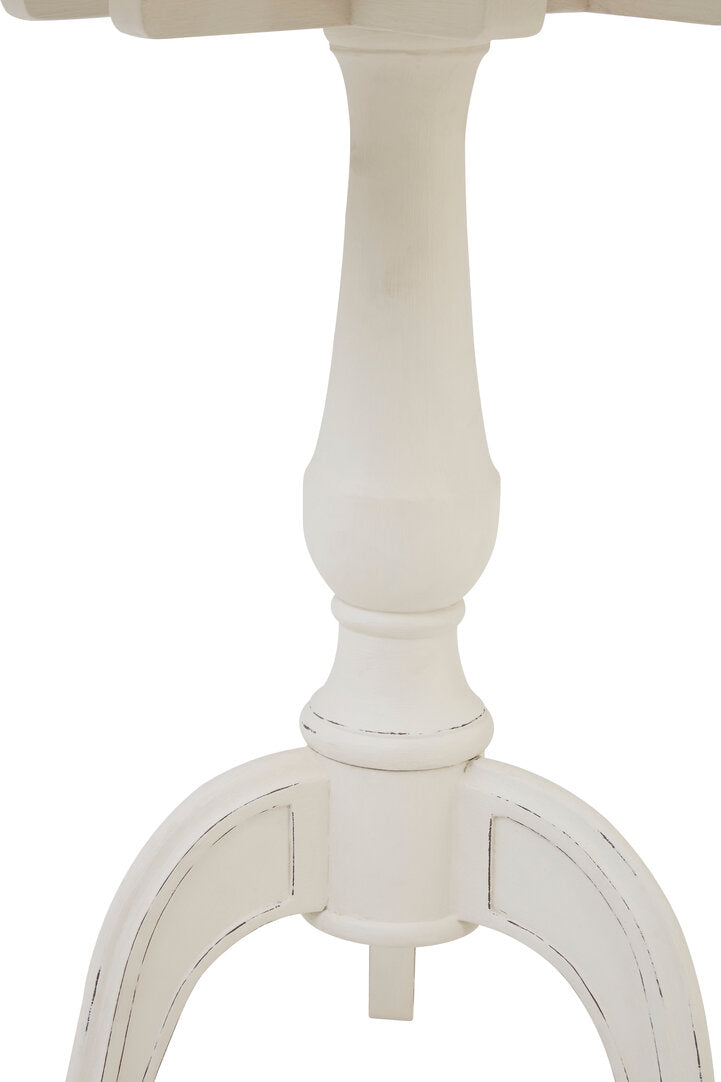 Vienne Round White Pedestal Table