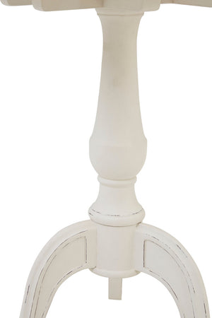 Vienne Round White Pedestal Table