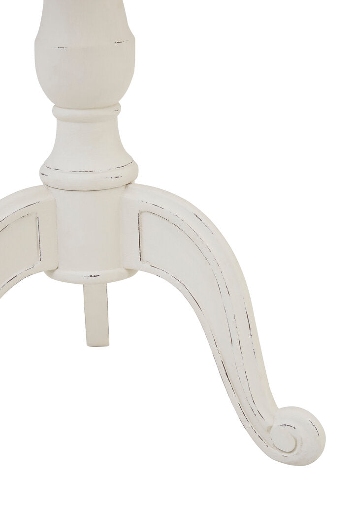 Vienne Round White Pedestal Table