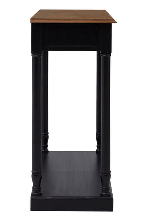 Vienne 1 Drawer Black Console Table