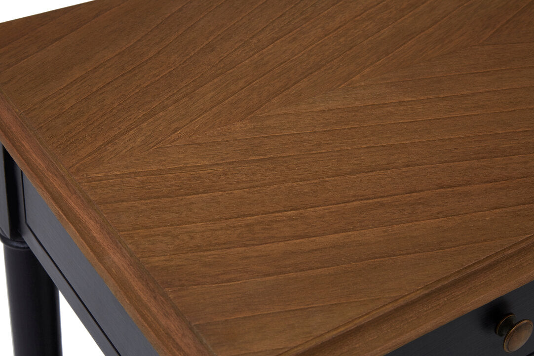 Vienne 1 Drawer Black Console Table