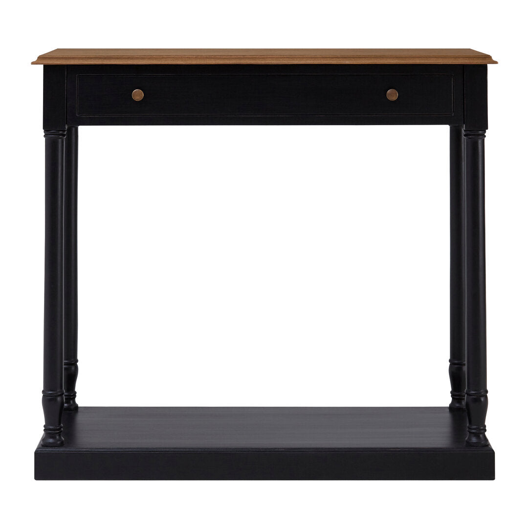 Vienne 1 Drawer Black Console Table