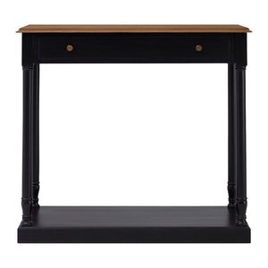 Vienne 1 Drawer Black Console Table