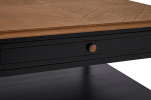 Vienne 1 Drawer Black Coffee Table