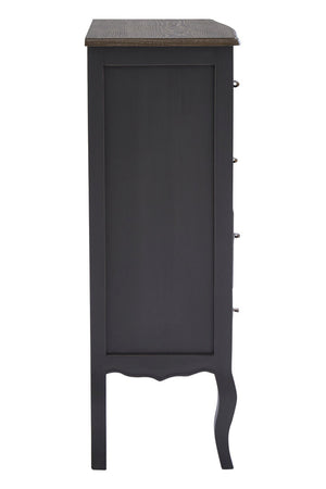 Vienne 4 Drawer Dark Grey Chest of Drawers