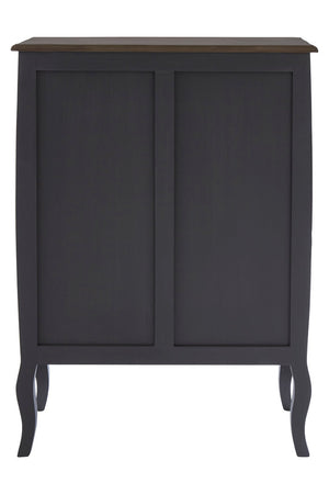 Vienne 4 Drawer Dark Grey Chest of Drawers