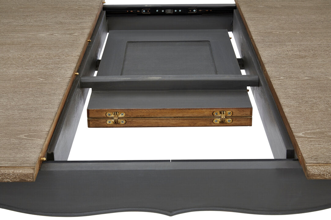 Vienne Dark Grey Extendable Dining Table