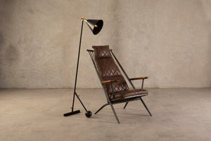 Durango Brown Leather Cocktail Chair