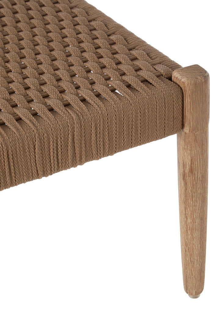 Kora Woven Rope Footstool