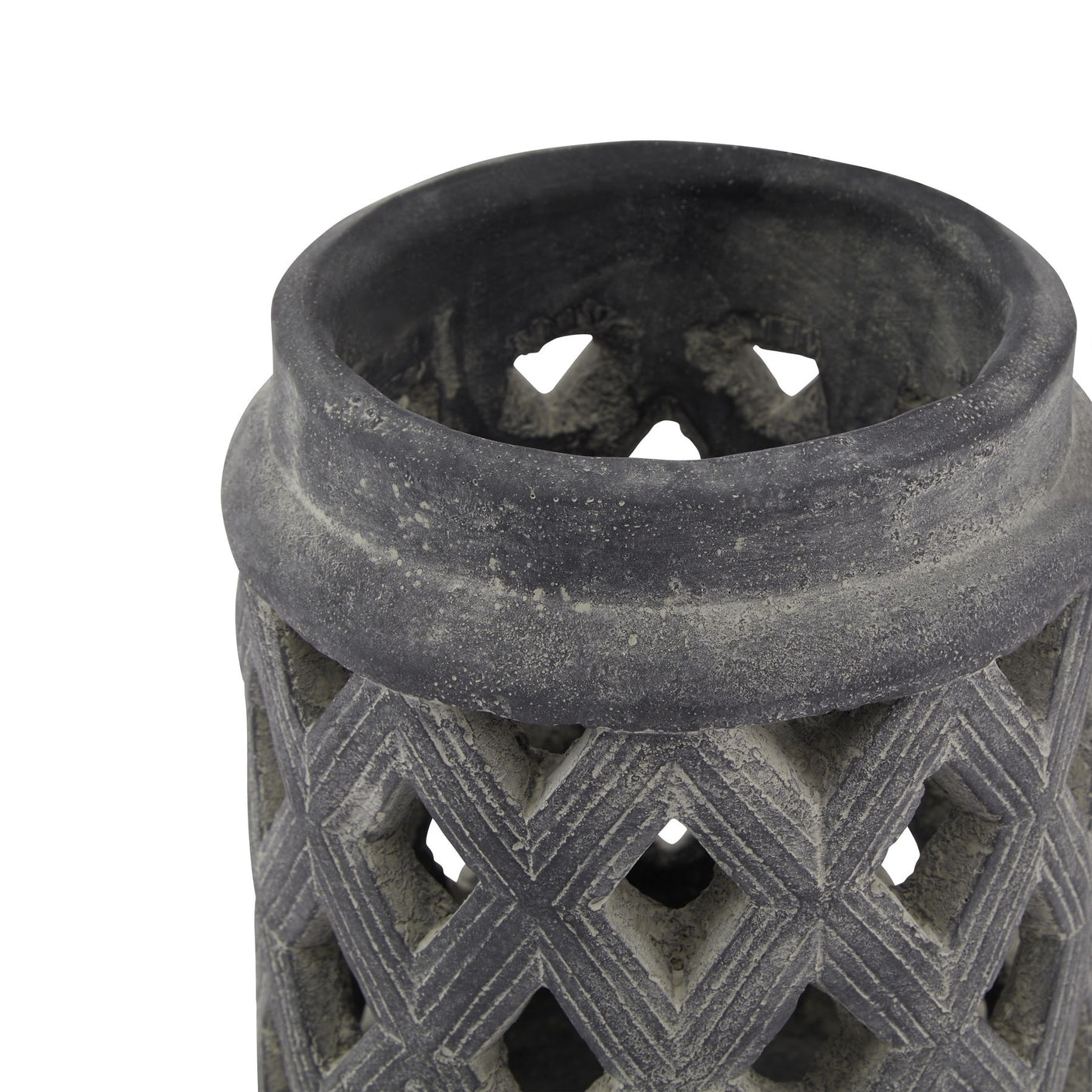 Amalfi Grey Lattice Lantern