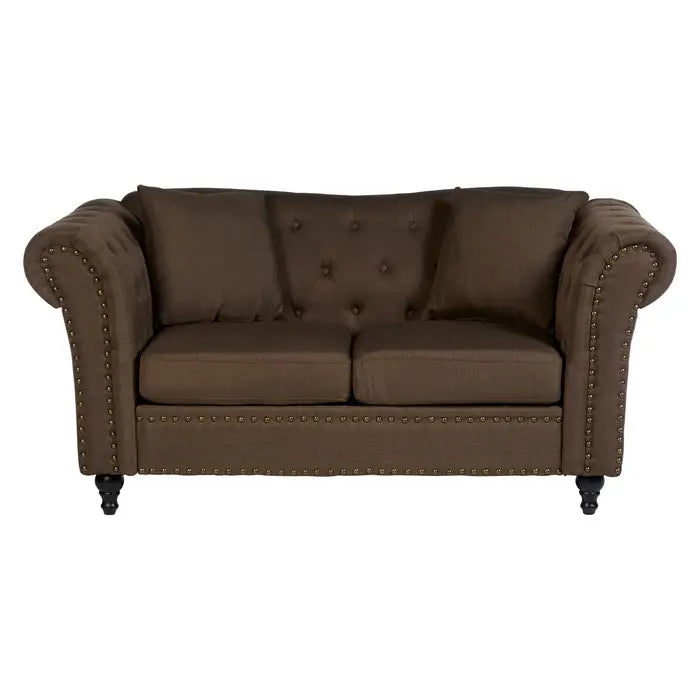 Two Seat Studded Chesterfield Sofa
