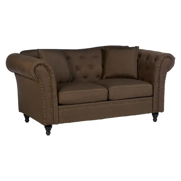Two Seat Studded Chesterfield Sofa