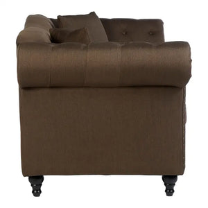 Two Seat Studded Chesterfield Sofa