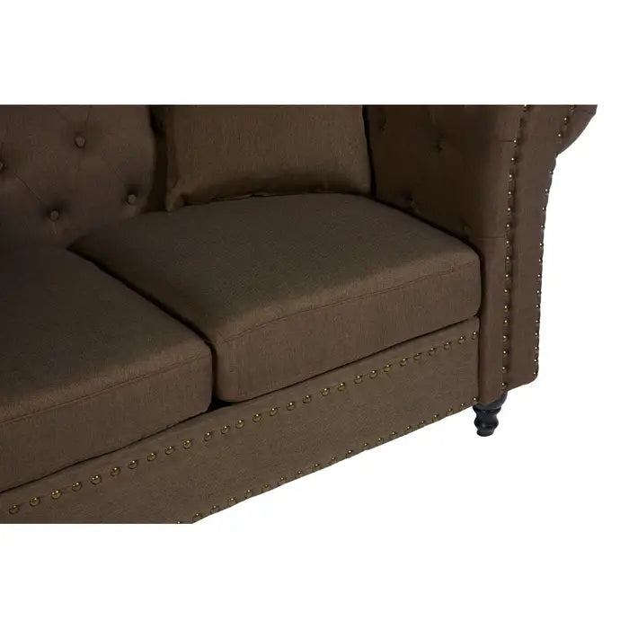 Two Seat Studded Chesterfield Sofa