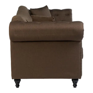 Three Seat Studded Chesterfield Sofa