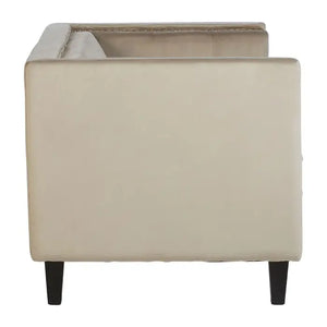 Two Seater Velvet Studded Sofa - Multiple Colours